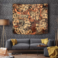 Hibiscus Mix African Pattern Tapestry - Wonder Print Shop