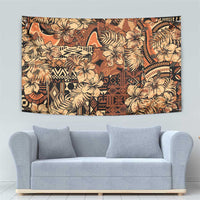 Hibiscus Mix African Pattern Tapestry - Wonder Print Shop