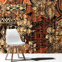 Hibiscus Mix African Pattern Window Curtain - Wonder Print Shop