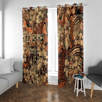 Hibiscus Mix African Pattern Window Curtain - Wonder Print Shop
