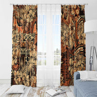 Hibiscus Mix African Pattern Window Curtain - Wonder Print Shop