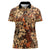 Hibiscus Mix African Pattern Women Polo Shirt - Wonder Print Shop