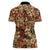 Hibiscus Mix African Pattern Women Polo Shirt - Wonder Print Shop