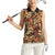 Hibiscus Mix African Pattern Women Sleeveless Polo Shirt - Wonder Print Shop