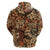 Hibiscus Mix African Pattern Zip Hoodie - Wonder Print Shop