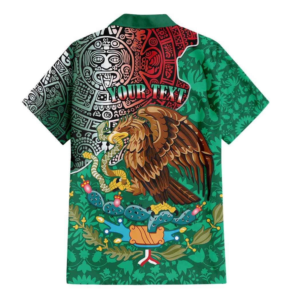 Personalised Viva La Mexico Family Matching Mermaid Dress and Hawaiian Shirt Coat Of Arms Aztec Mix Otomi Patterns - Wonder Print Shop