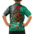 Personalised Viva La Mexico Family Matching Off Shoulder Short Dress and Hawaiian Shirt Coat Of Arms Aztec Mix Otomi Patterns - Wonder Print Shop