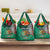 Personalised Viva La Mexico Grocery Bag Coat Of Arms Aztec Mix Otomi Patterns