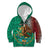 Personalised Viva La Mexico Kid Hoodie Coat Of Arms Aztec Mix Otomi Patterns - Wonder Print Shop