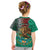 Personalised Viva La Mexico Kid T Shirt Coat Of Arms Aztec Mix Otomi Patterns - Wonder Print Shop
