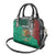 Personalised Viva La Mexico Shoulder Handbag Coat Of Arms Aztec Mix Otomi Patterns