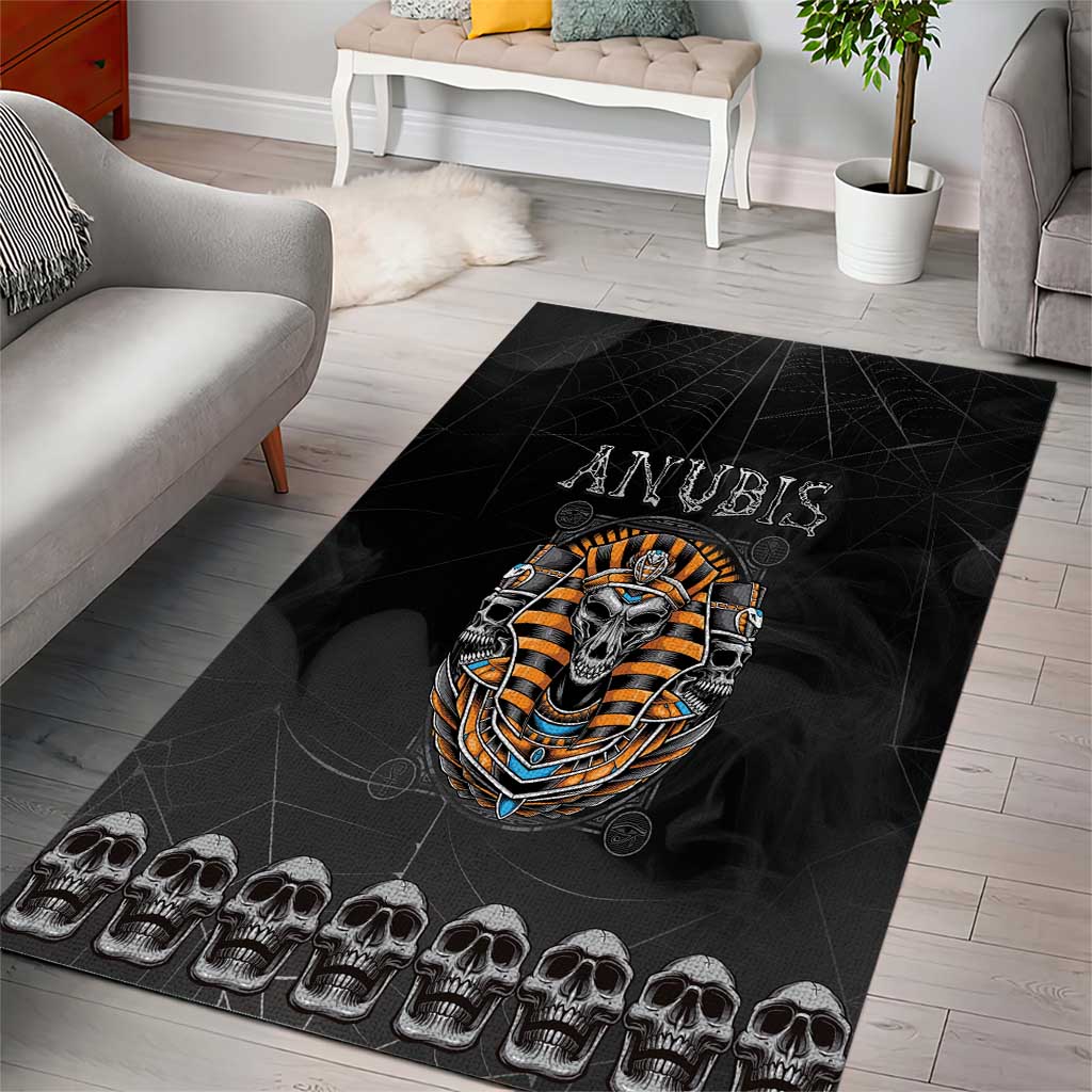 Halloween Egypt Area Rug Skull Anubis - Wonder Print Shop