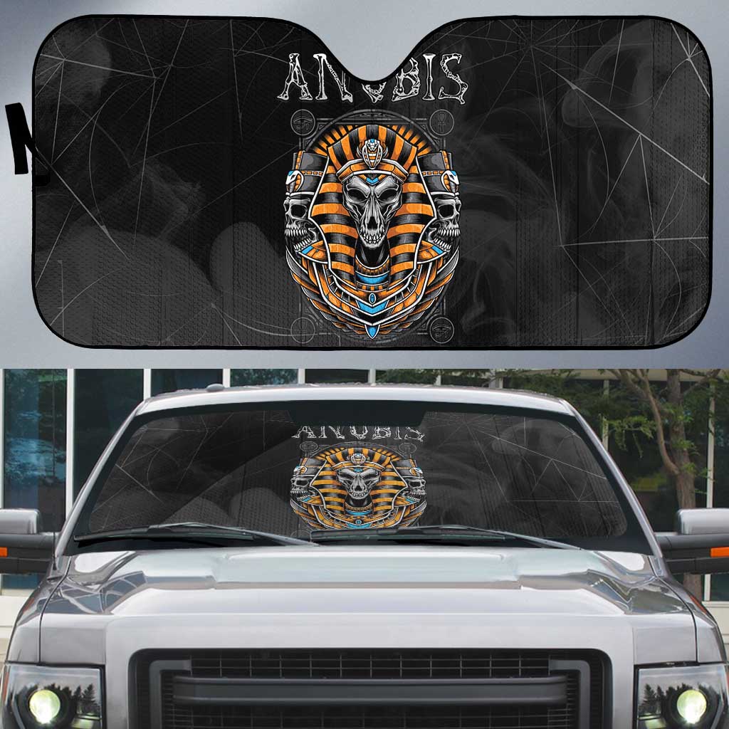 Halloween Egypt Auto Sun Shade Skull Anubis - Wonder Print Shop