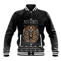 Personalized Halloween Egypt Baseball Jacket Skull Anubis - Wonder Print Shop