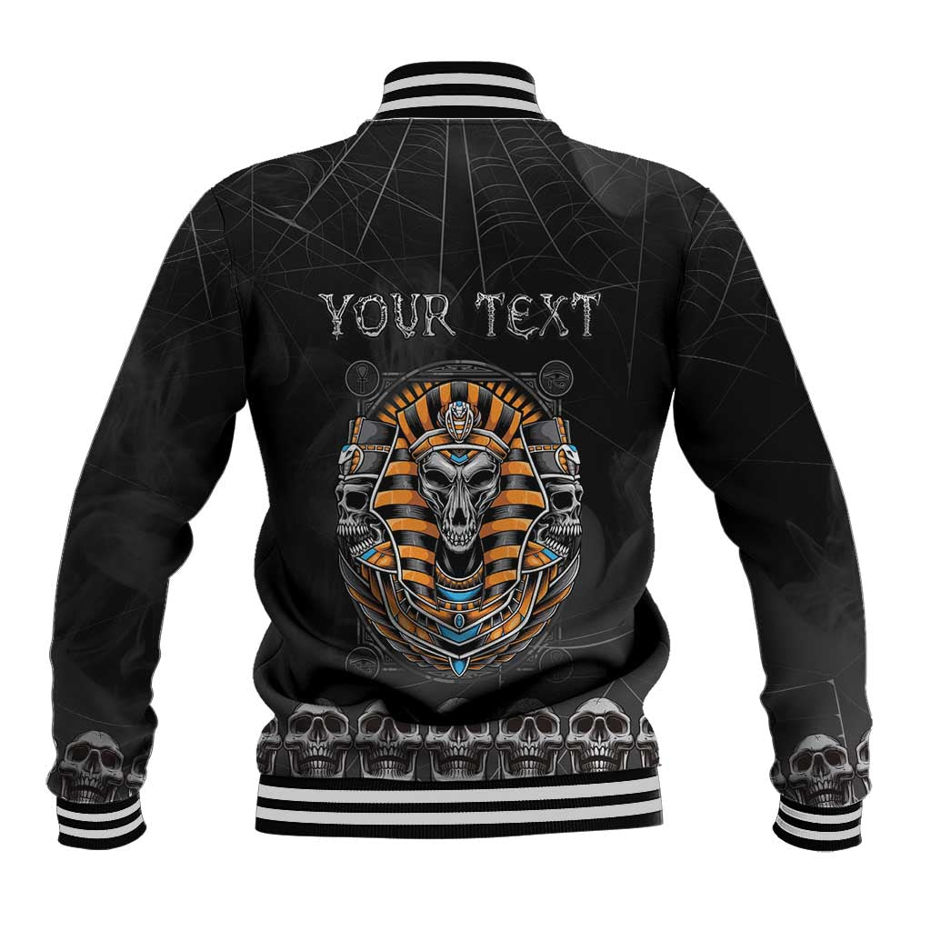 Personalized Halloween Egypt Baseball Jacket Skull Anubis - Wonder Print Shop