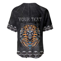 Personalized Halloween Egypt Baseball Jersey Skull Anubis - Wonder Print Shop