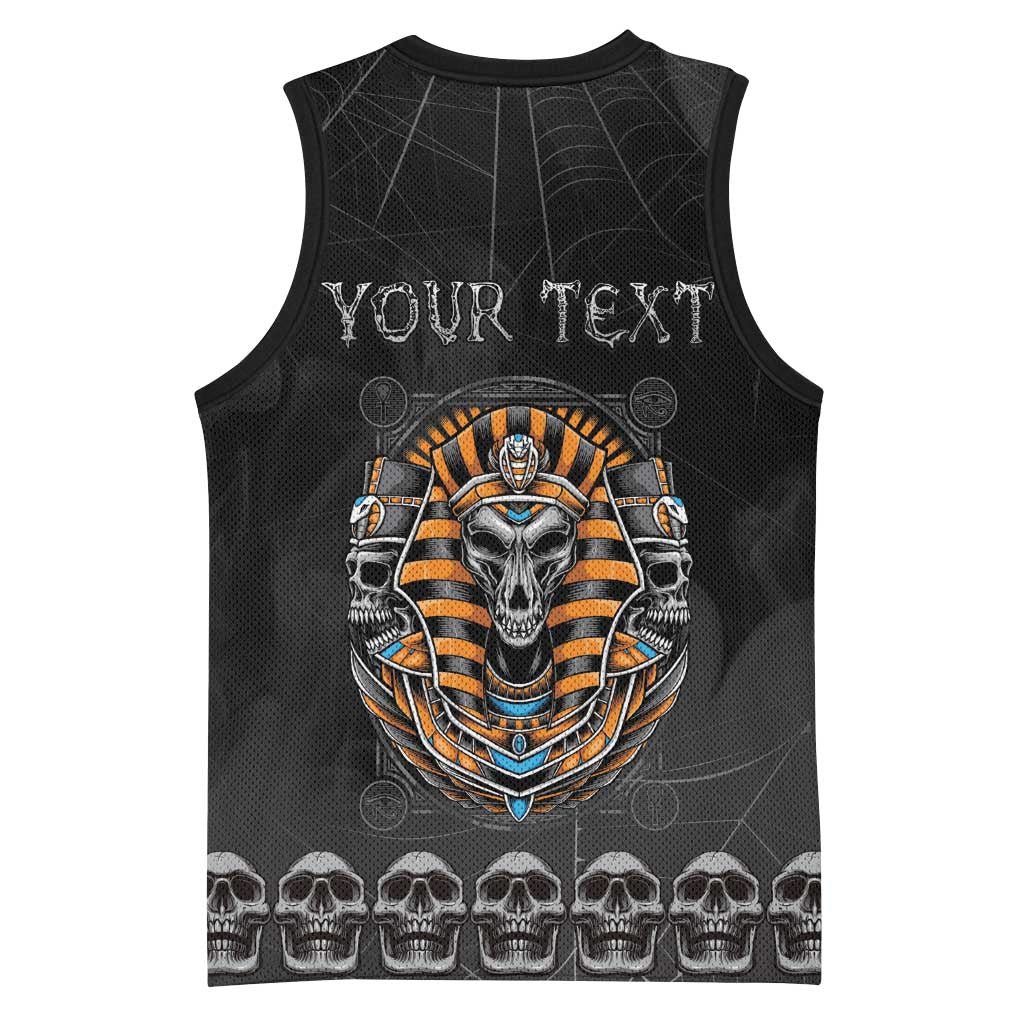 Personalized Halloween Egypt Basketball Jersey Skull Anubis - Wonder Print Shop