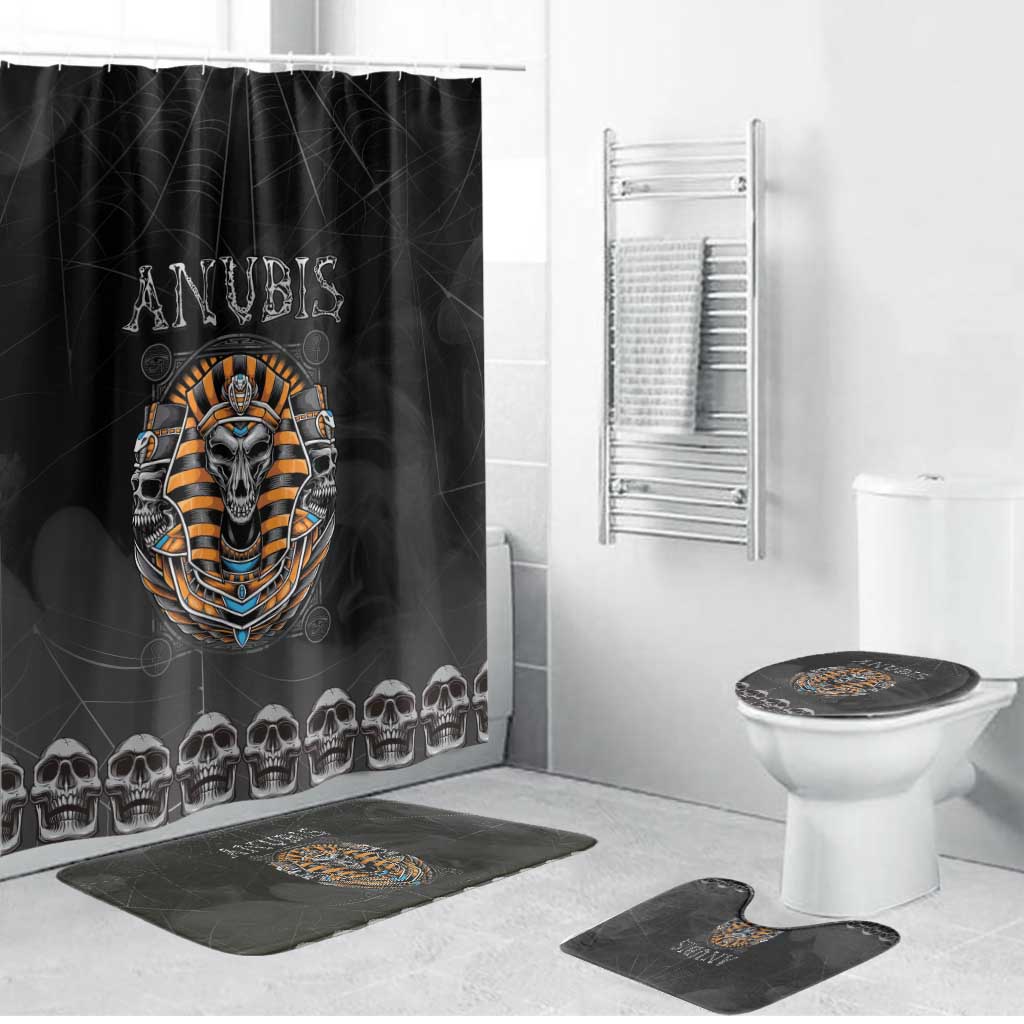 Halloween Egypt Bathroom Set Skull Anubis - Wonder Print Shop