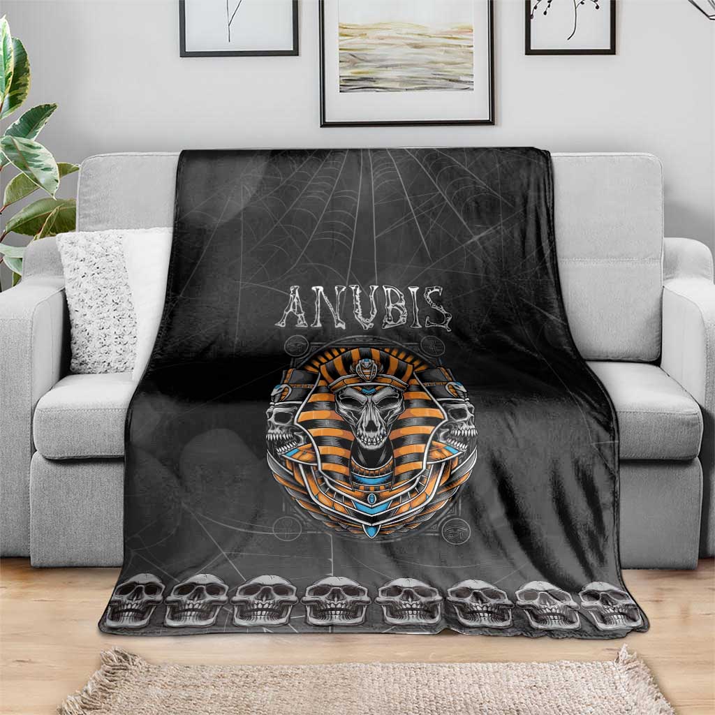 Halloween Egypt Blanket Skull Anubis - Wonder Print Shop