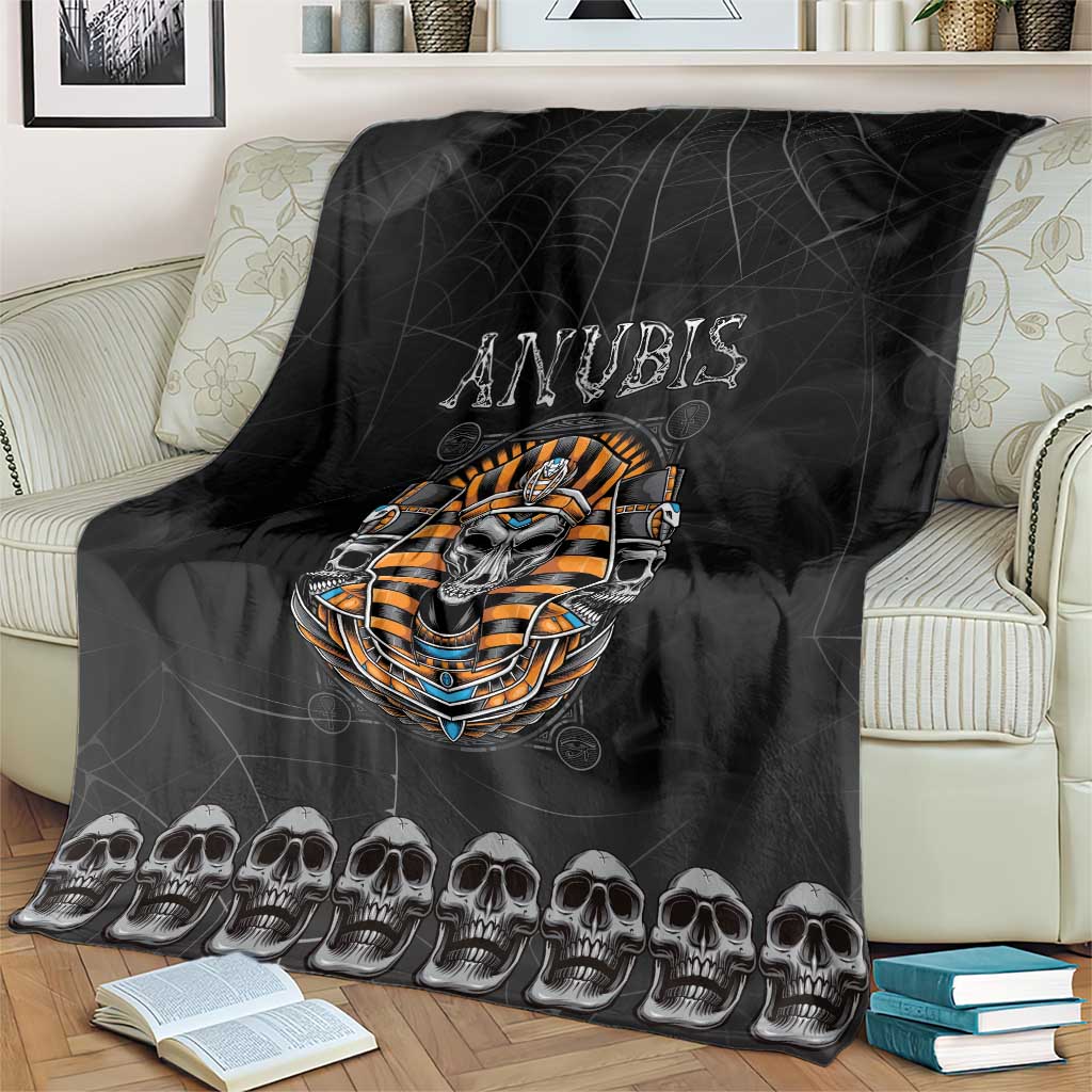 Halloween Egypt Blanket Skull Anubis - Wonder Print Shop