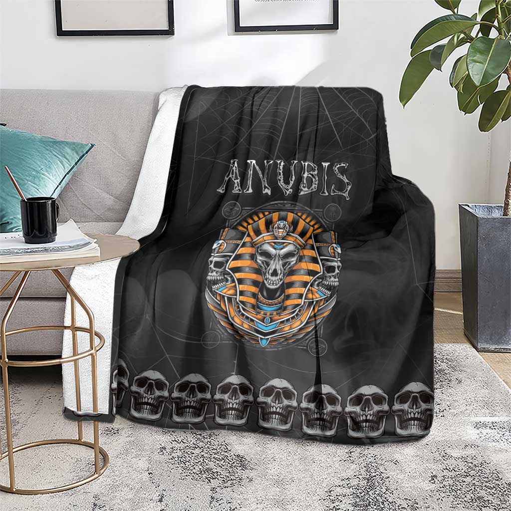Halloween Egypt Blanket Skull Anubis - Wonder Print Shop