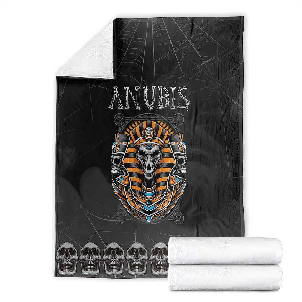 Halloween Egypt Blanket Skull Anubis - Wonder Print Shop