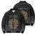 Personalized Halloween Egypt Bomber Puffer Jacket Skull Anubis - Wonder Print Shop