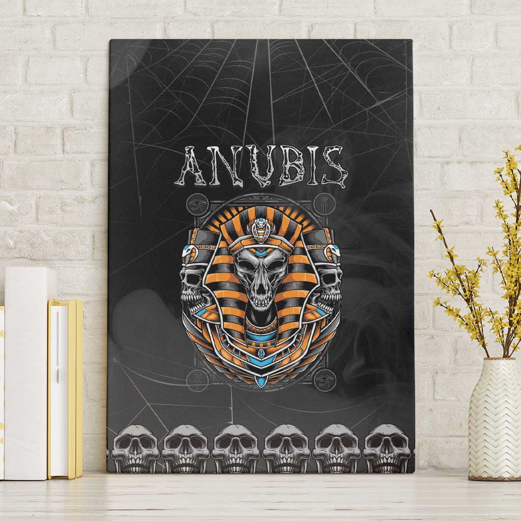 Halloween Egypt Canvas Wall Art Skull Anubis - Wonder Print Shop