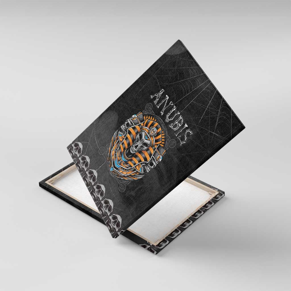 Halloween Egypt Canvas Wall Art Skull Anubis - Wonder Print Shop