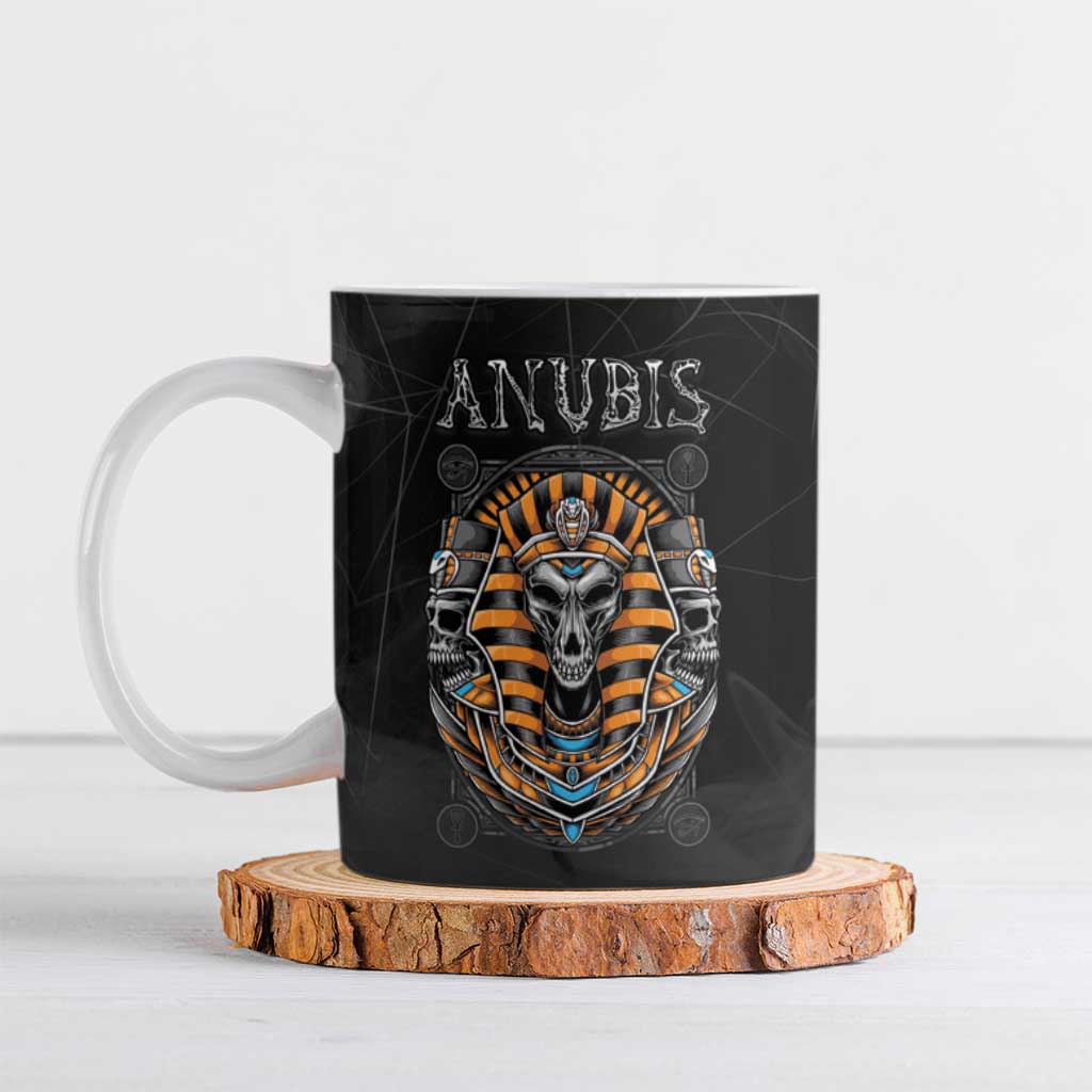 Personalized Halloween Egypt Ceramic Mug Skull Anubis - Wonder Print Shop