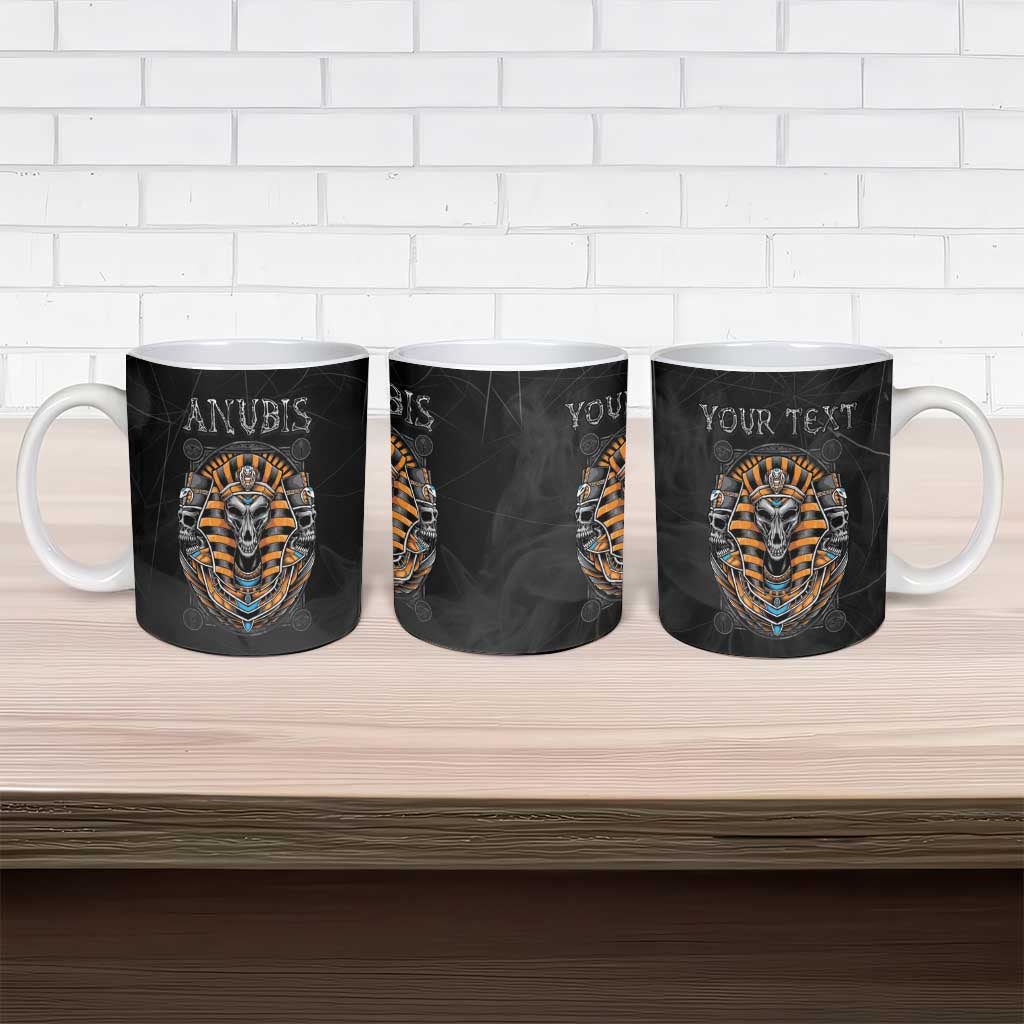 Personalized Halloween Egypt Ceramic Mug Skull Anubis - Wonder Print Shop