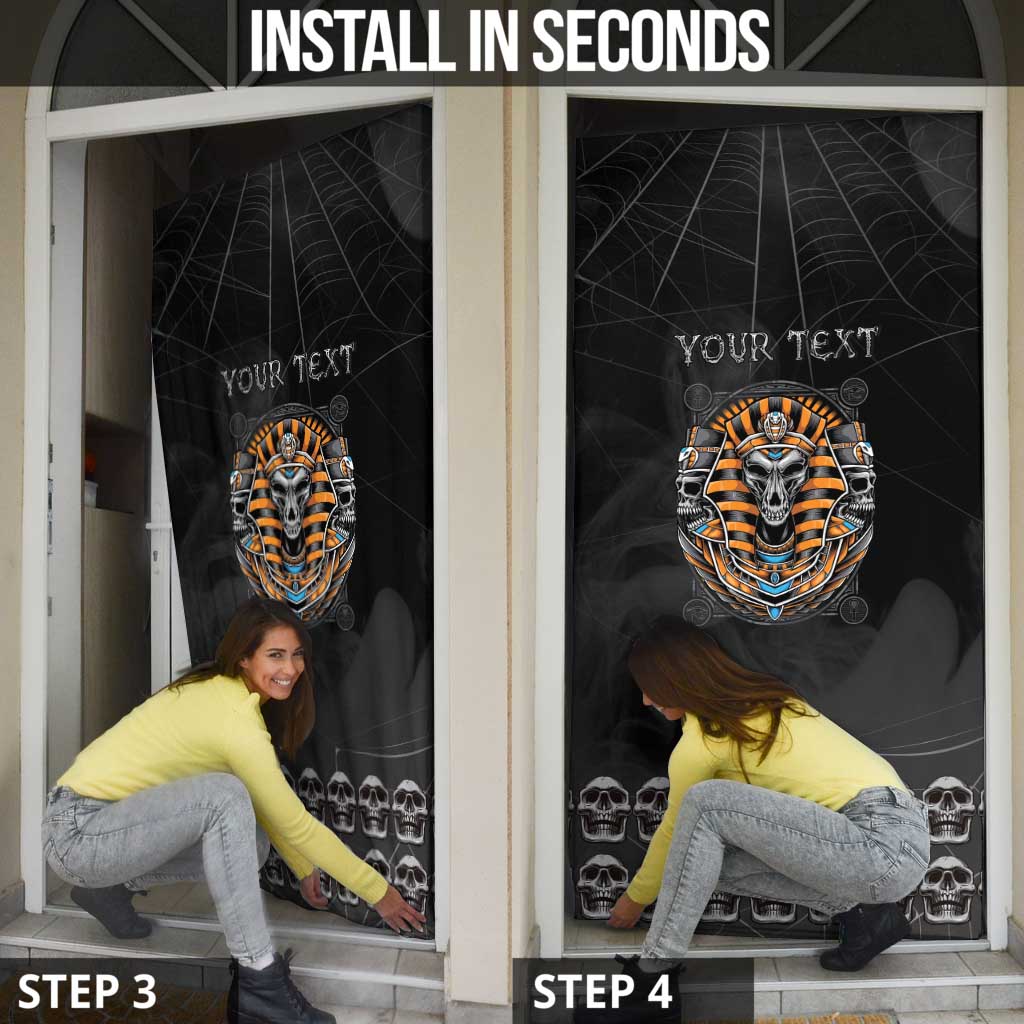 Personalized Halloween Egypt Door Cover Skull Anubis - Wonder Print Shop