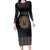 Personalized Halloween Egypt Family Matching Long Sleeve Bodycon Dress and Hawaiian Shirt Skull Anubis - Wonder Print Shop