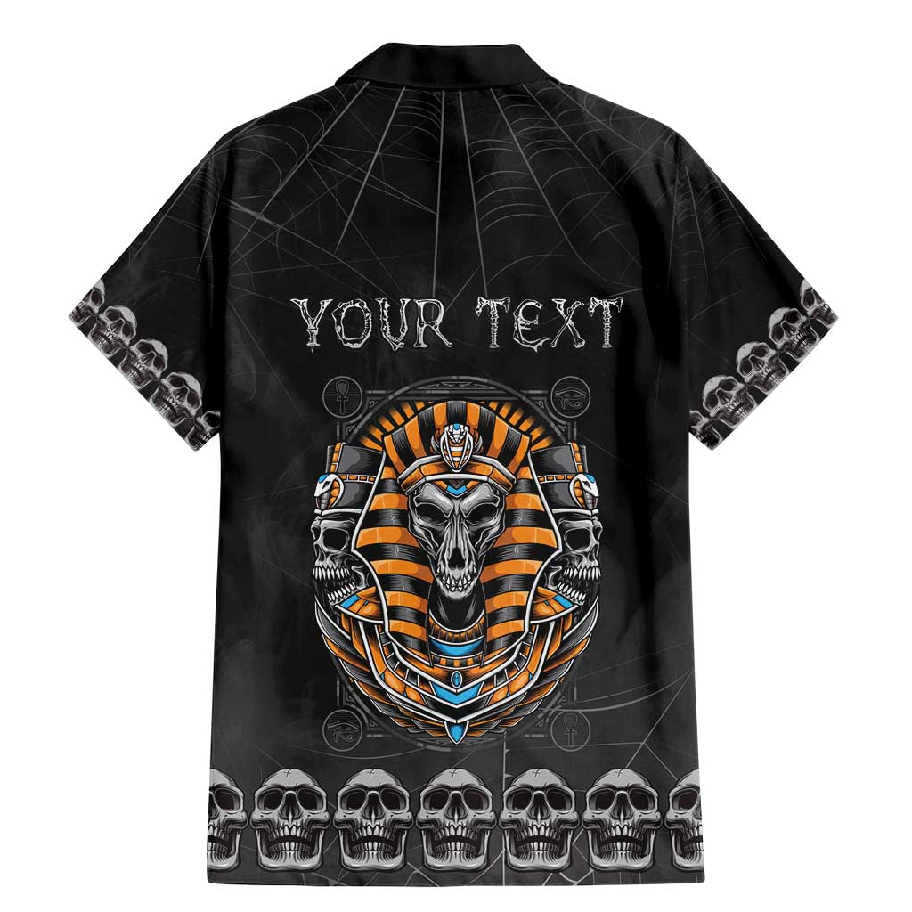 Personalized Halloween Egypt Family Matching Mermaid Dress and Hawaiian Shirt Skull Anubis - Wonder Print Shop