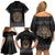 Personalized Halloween Egypt Family Matching Off Shoulder Short Dress and Hawaiian Shirt Skull Anubis - Wonder Print Shop