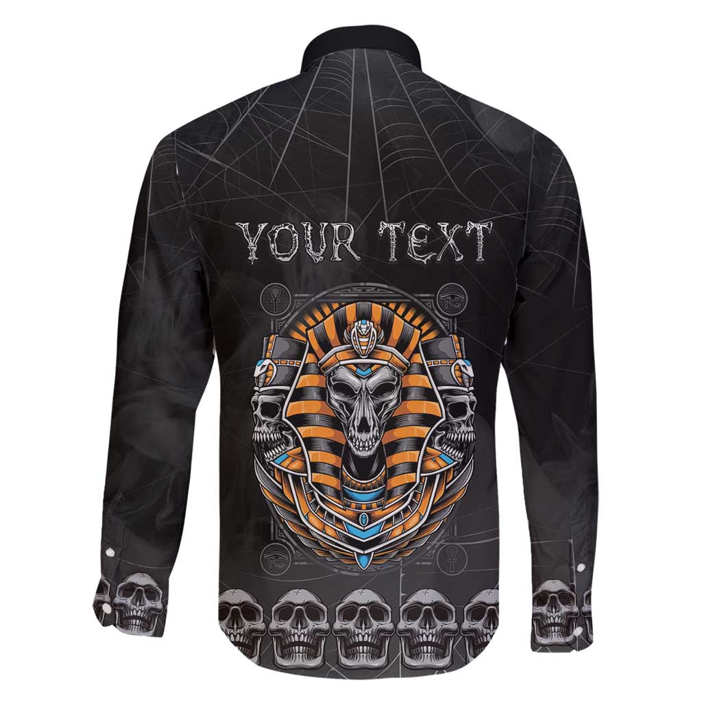 Personalized Halloween Egypt Family Matching Puletasi and Hawaiian Shirt Skull Anubis - Wonder Print Shop