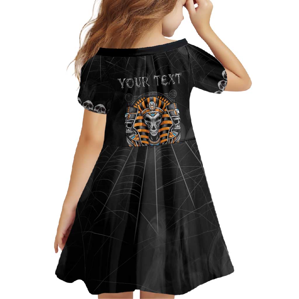 Personalized Halloween Egypt Family Matching Tank Maxi Dress and Hawaiian Shirt Skull Anubis - Wonder Print Shop