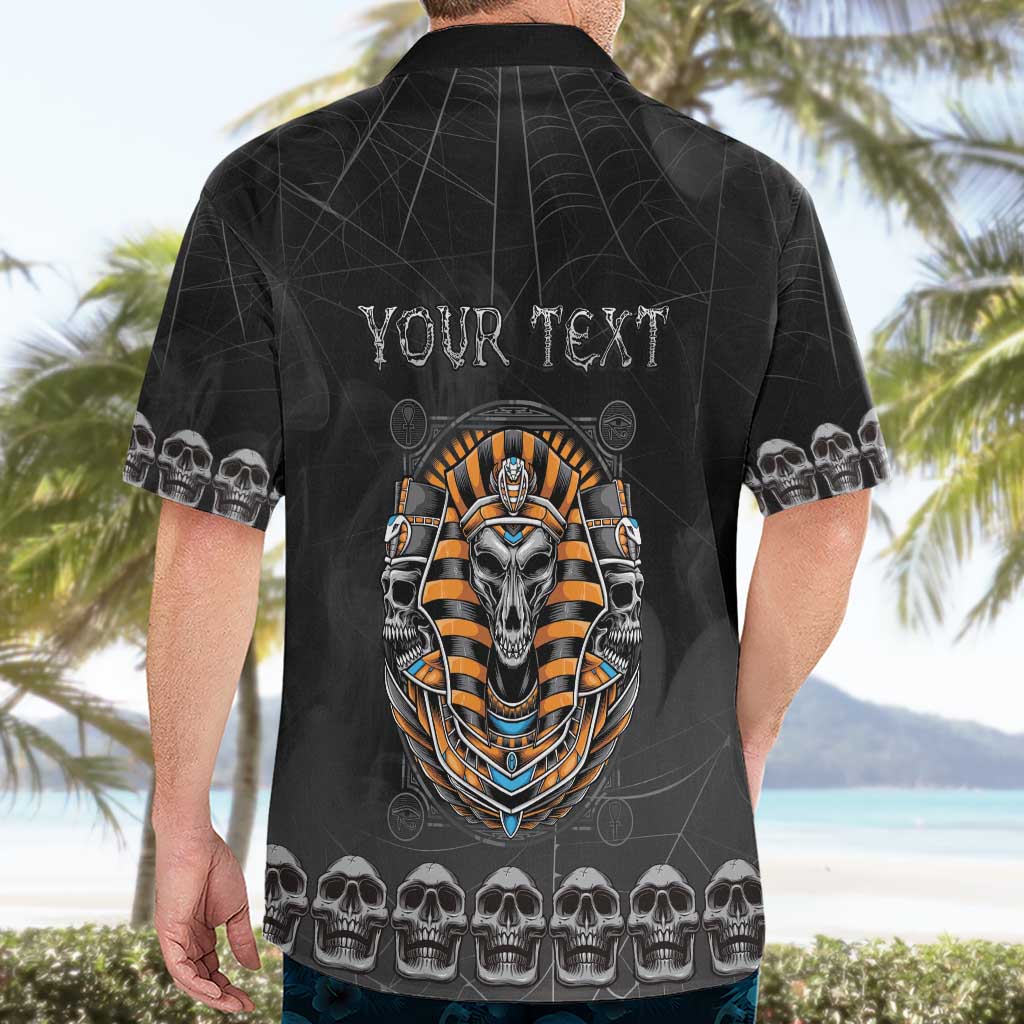 Personalized Halloween Egypt Hawaiian Shirt Skull Anubis - Wonder Print Shop