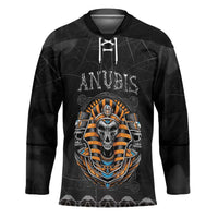 Personalized Halloween Egypt Hockey Jersey Skull Anubis - Wonder Print Shop