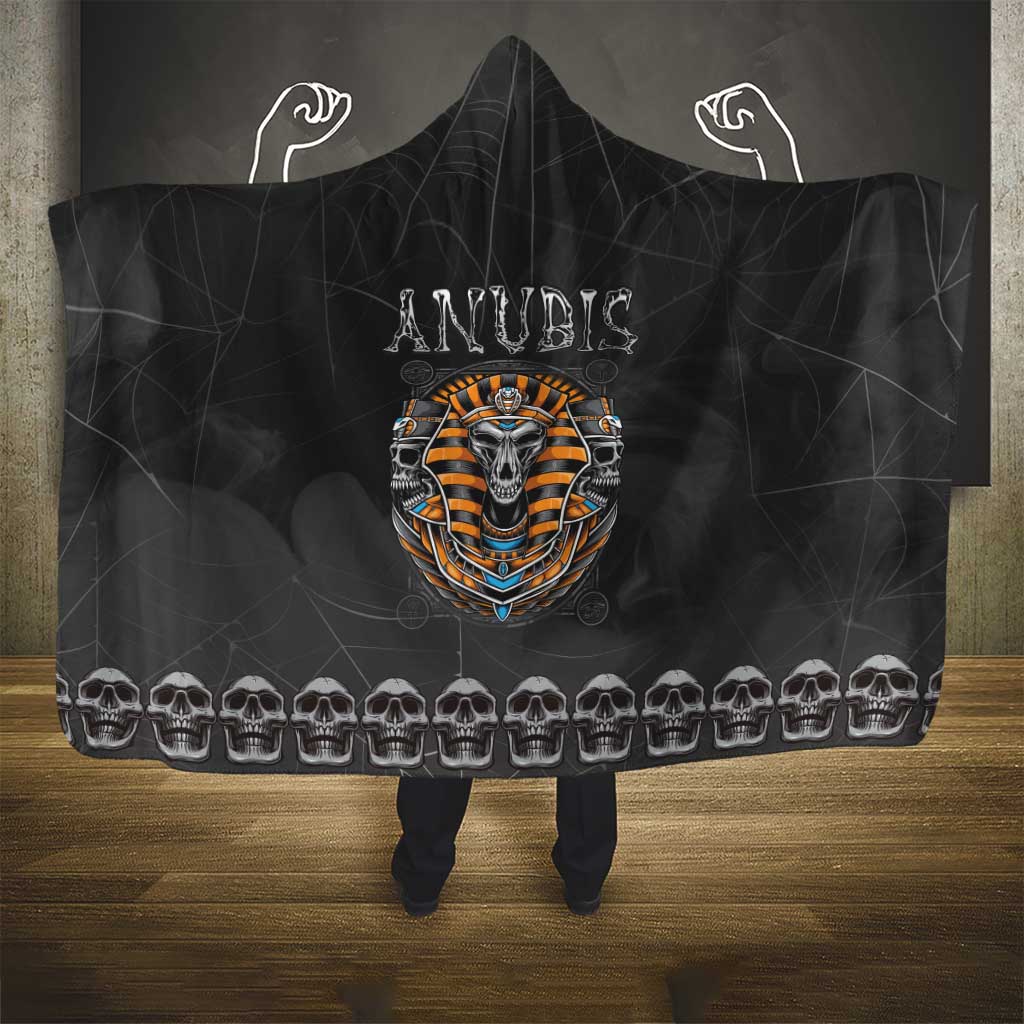 Halloween Egypt Hooded Blanket Skull Anubis - Wonder Print Shop