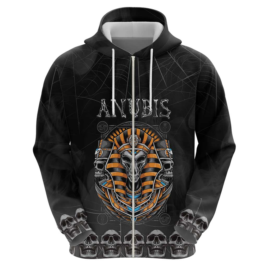 Personalized Halloween Egypt Hoodie Skull Anubis - Wonder Print Shop