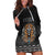Personalized Halloween Egypt Hoodie Dress Skull Anubis - Wonder Print Shop