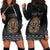 Personalized Halloween Egypt Hoodie Dress Skull Anubis - Wonder Print Shop