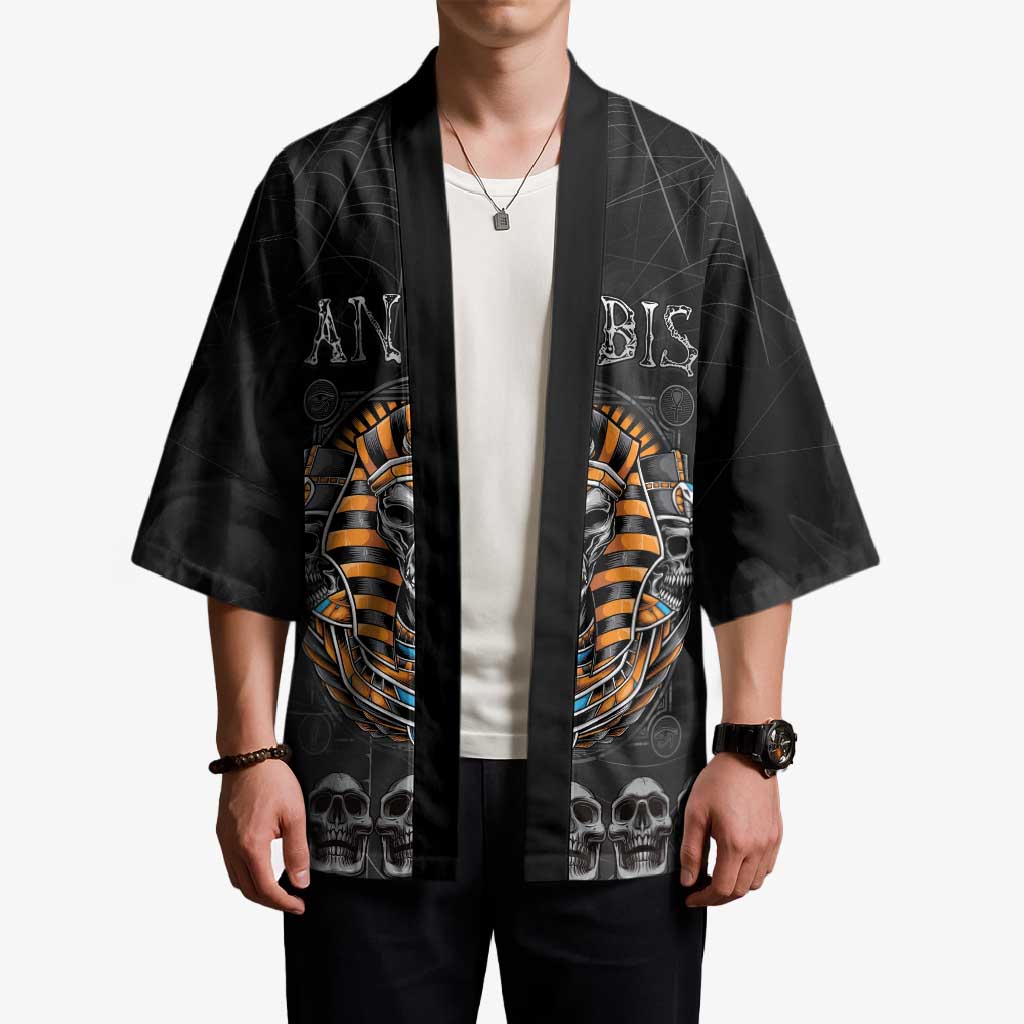 Personalized Halloween Egypt Kimono Skull Anubis - Wonder Print Shop