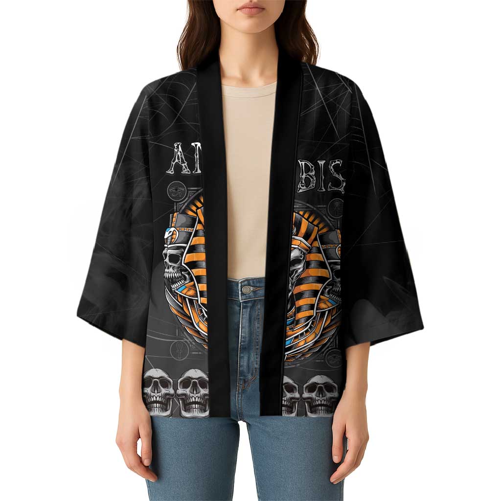 Personalized Halloween Egypt Kimono Skull Anubis - Wonder Print Shop