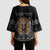 Personalized Halloween Egypt Kimono Sleeve Blouse Skull Anubis - Wonder Print Shop