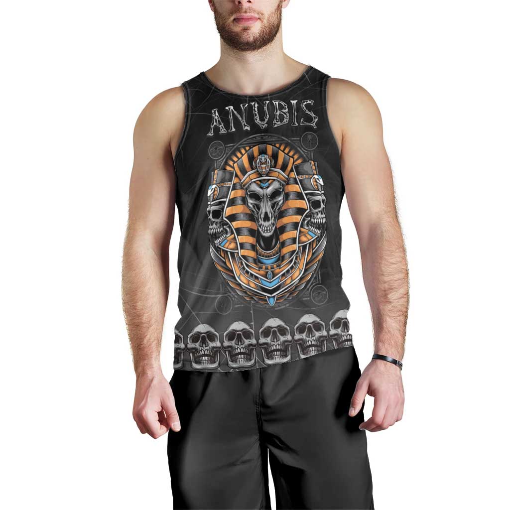 Personalized Halloween Egypt Men Tank Top Skull Anubis - Wonder Print Shop