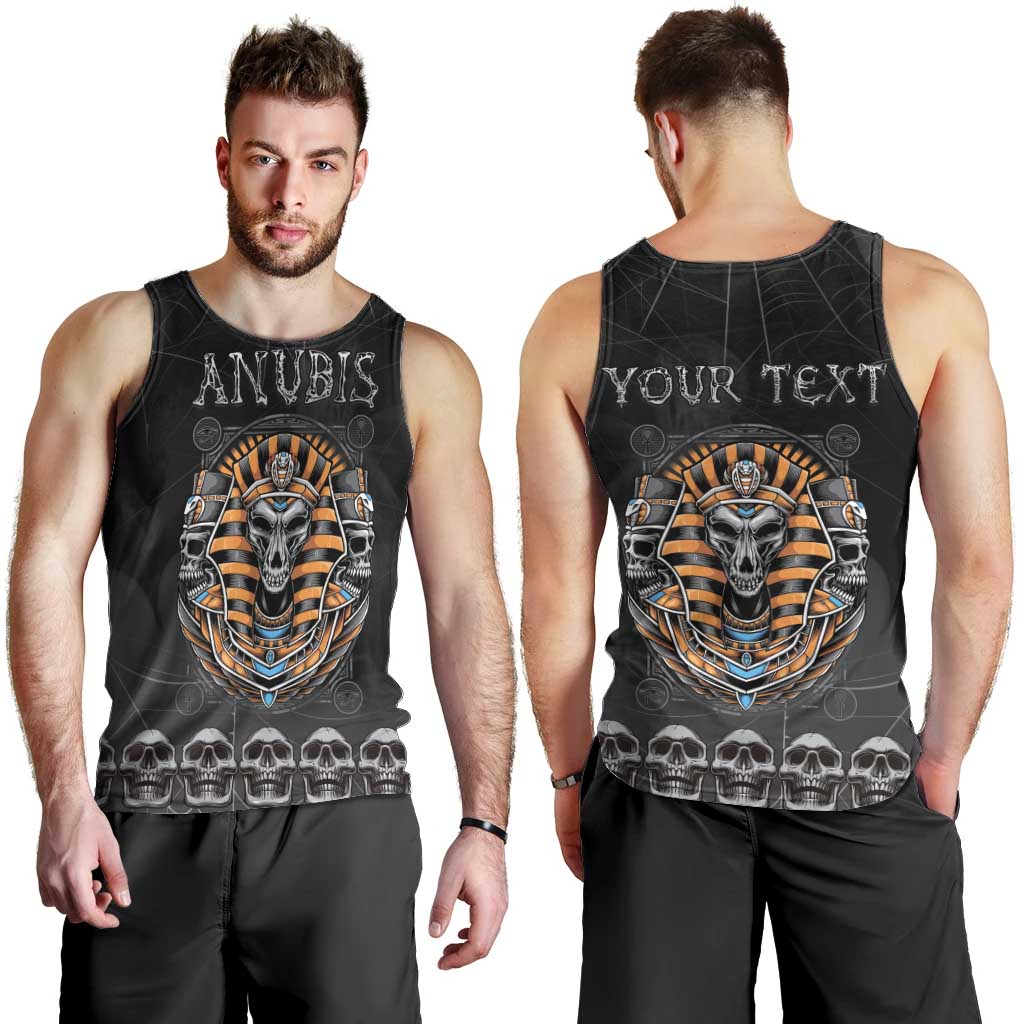 Personalized Halloween Egypt Men Tank Top Skull Anubis - Wonder Print Shop