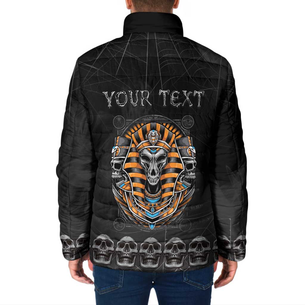 Personalized Halloween Egypt Padded Jacket Skull Anubis - Wonder Print Shop