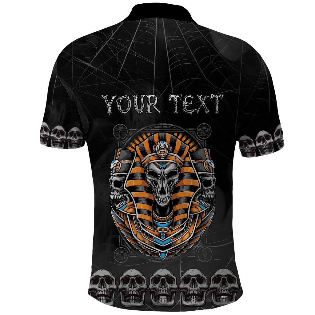 Personalized Halloween Egypt Polo Shirt Skull Anubis - Wonder Print Shop